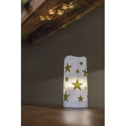 Projecteur décoratif LED/3xAAA étoiles blanc chaud