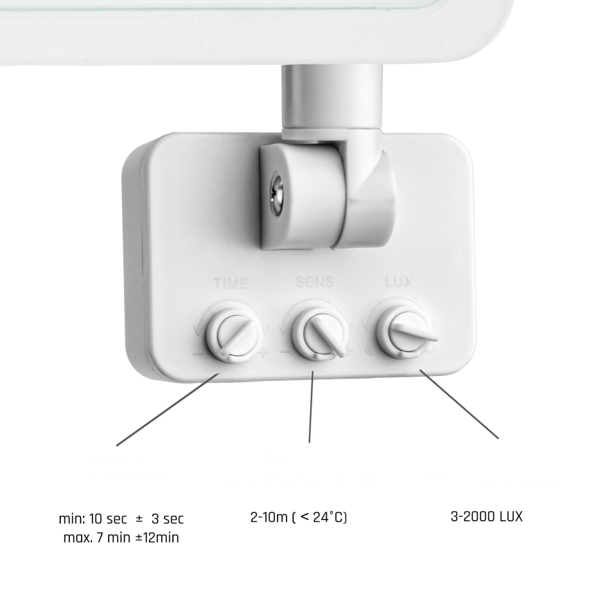Projecteur d'extérieur avec détecteur NOCTIS LUX 2 LED/50W/230V 3000K IP44 blanc