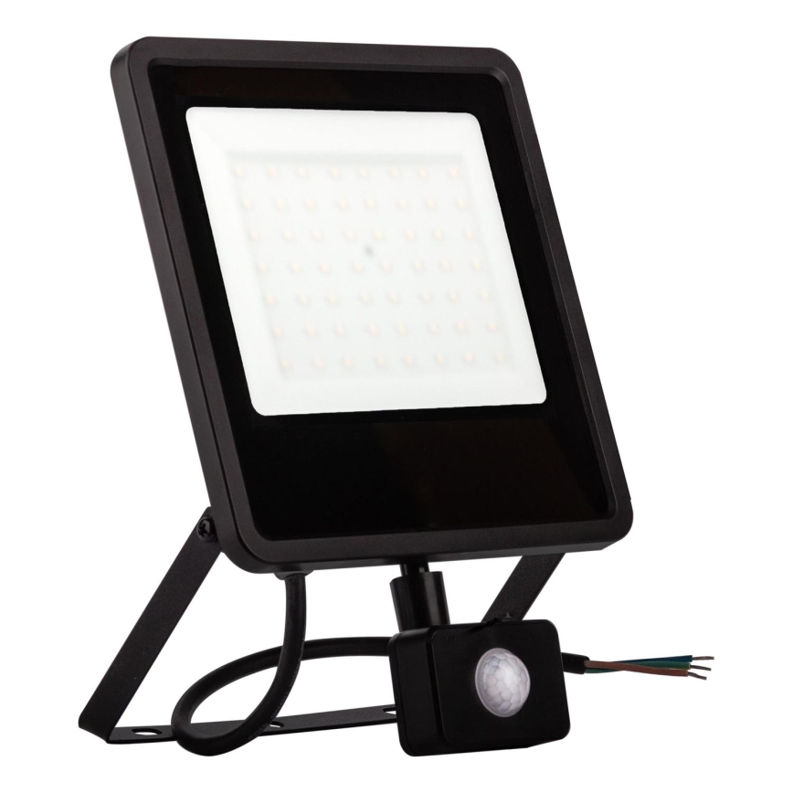 Projecteur extérieur avec détecteur LED/100W/230V 4000K IP65 noir