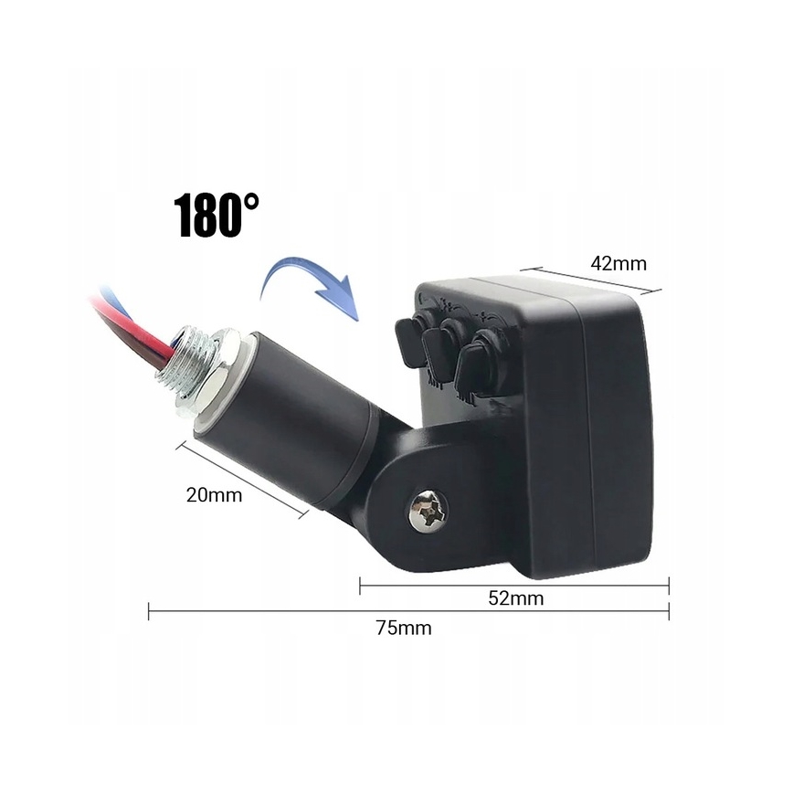 Projecteur extérieur avec détecteur LED/20W/230V 4000K IP65 noir