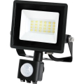 Projecteur extérieur avec détecteur LED/20W/230V IP44 6500K noir