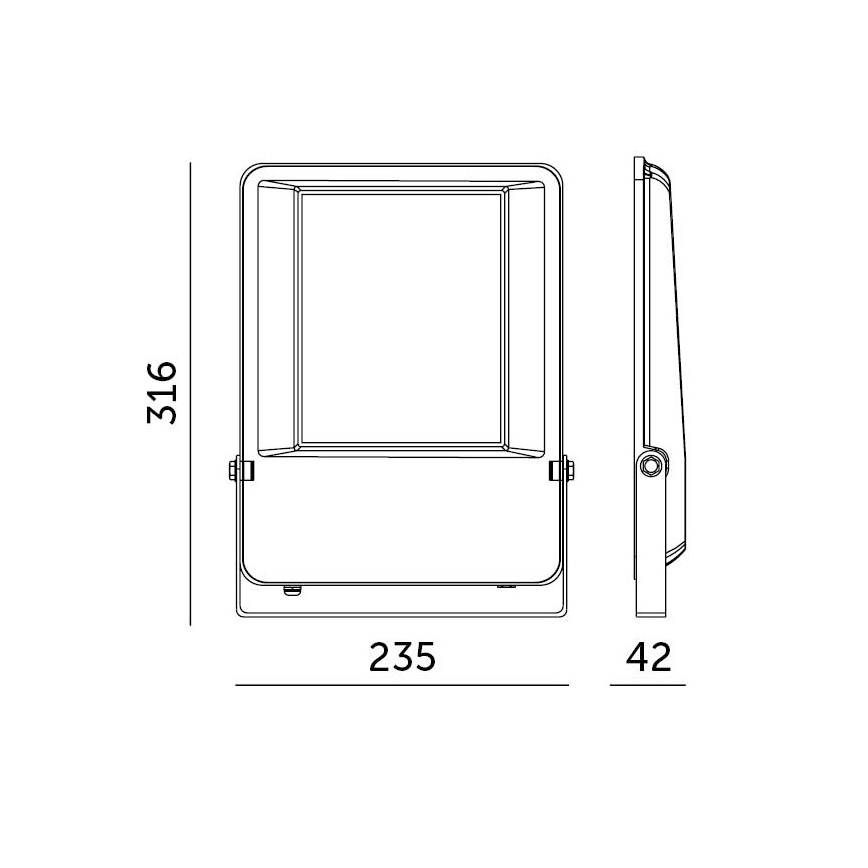 Projecteur extérieur LED/100W/230V 4000K 13000 lm IP65 IK06