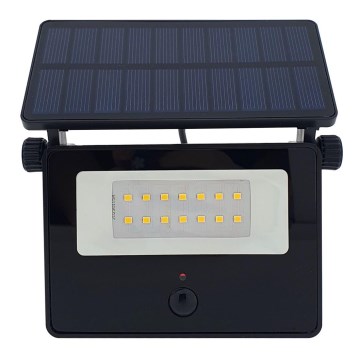 Projecteur extérieur solaire LED avec capteur LED/2W/3,7V 4200K 1800 mAh IP44