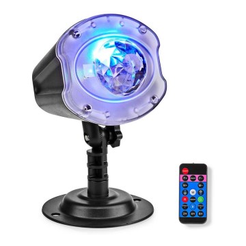 Projecteur laser LED 6W/230V IP65 + télécommande