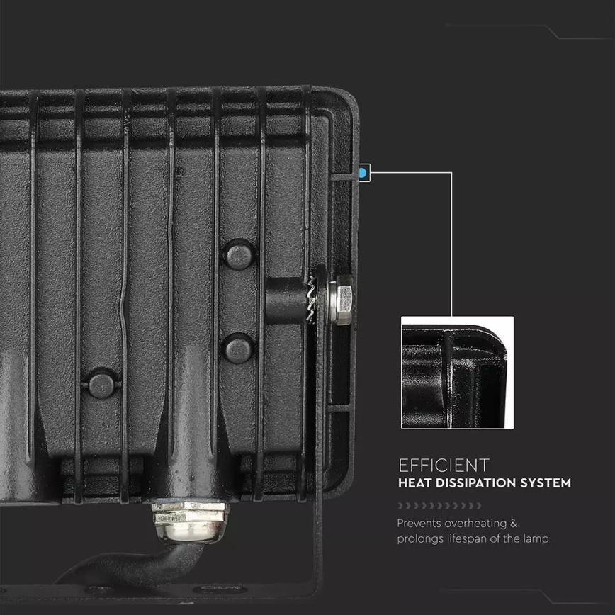 Projecteur LED/10W/230V IP65 lumière rouge