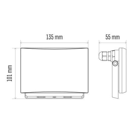 Projecteur LED/20W/230V IP65