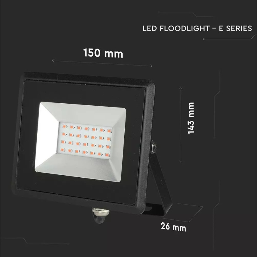 Projecteur LED/20W/230V IP65 lumière rose