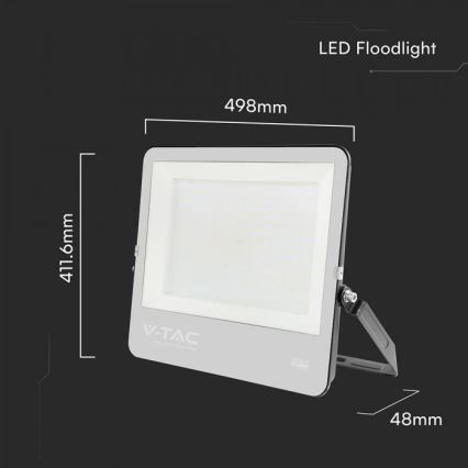 Projecteur LED 300 W 230 V 4000 K IP65 noir