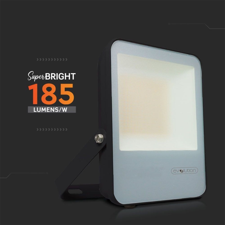 Projecteur LED/30W/230V 6400K IP65 noir