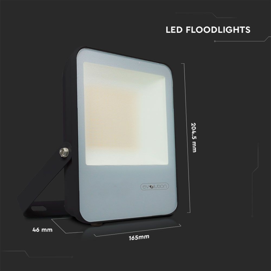 Projecteur LED/30W/230V 6400K IP65 noir