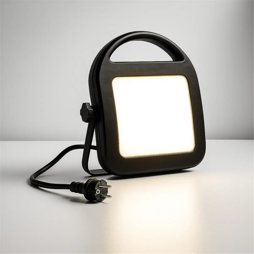 Projecteur LED 40W 230V 4000K IP44 noir