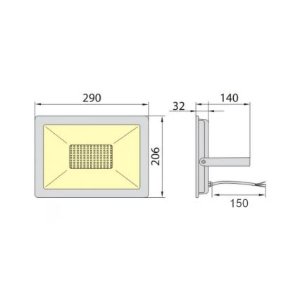 Projecteur LED ADVIVE PLUS LED/70W/230V IP65 6000K