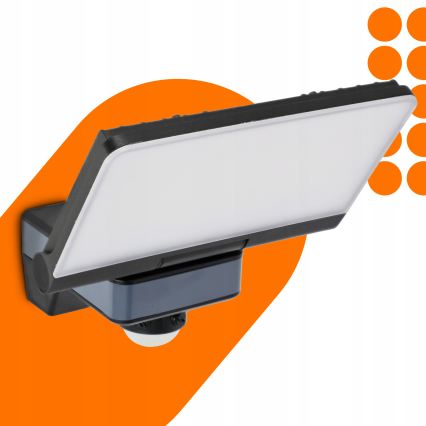 Projecteur LED avec détecteur de mouvement et de crépuscule LED/44W/230V 4200K IP54 noir
