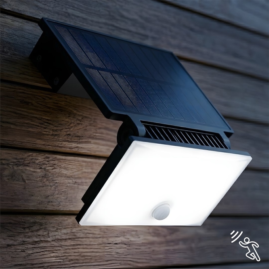 Projecteur LED avec détecteur de mouvement et panneau solaire FUJI LED/8W/3,7V 2000 mAh IP44