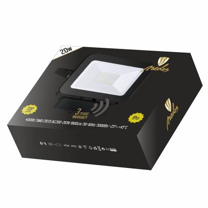 Projecteur LED avec détecteur LED/20W/230V IP65