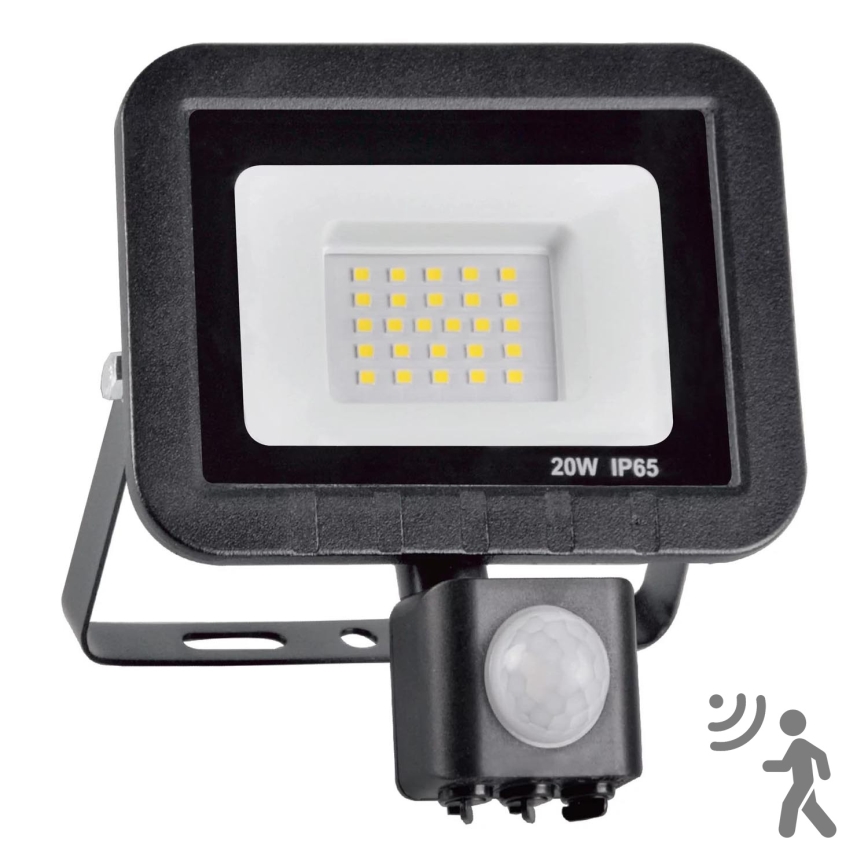 20W Projecteur LED Avec Détecteur de Mouvement 1700LM Lumière extérieure Avec  Détecteur 5000K Spot LED Extérieur Avec Détecteur IP65 Etanche Projecteur LED  exterieur pour Jardin Cour Entrée