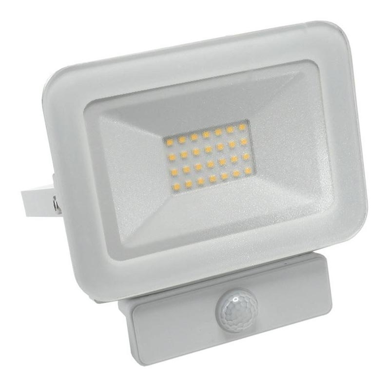 Projecteur LED Extérieur 20W IP65 BLANC avec Détecteur de