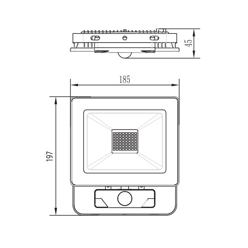 Projecteur LED avec détecteur LED/30W/230V IP54