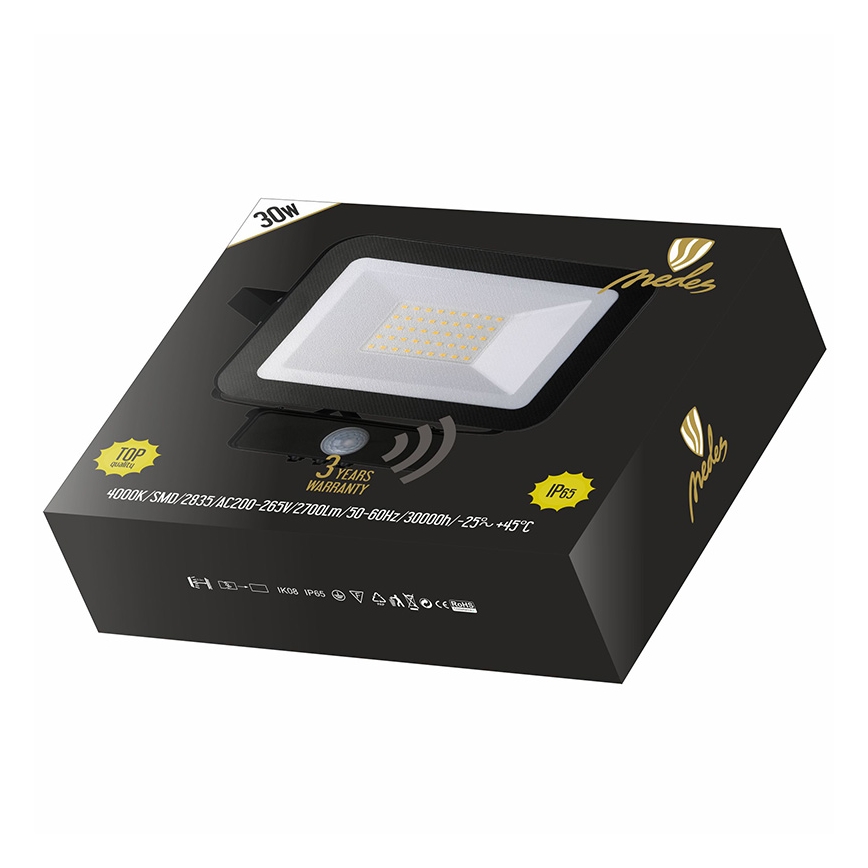 Projecteur LED avec détecteur LED/30W/230V IP65