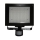 Projecteur LED avec détecteur PIR T274 117xLED/9W noir IP44