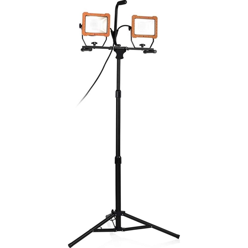 Projecteur LED avec pied 2xLED/30W/230V 4000K IP65 orange/noir