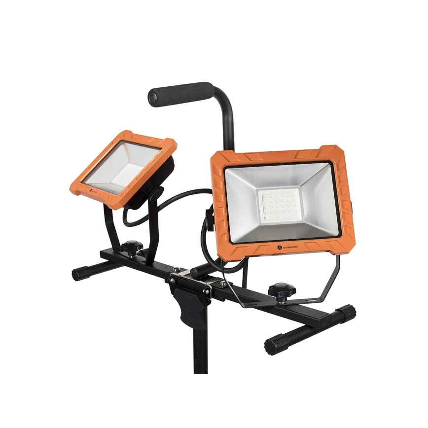 Projecteur LED avec pied 2xLED/30W/230V 4000K IP65 orange/noir
