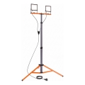 Projecteur LED avec trépied 2xLED/50W/230V 4500K IP65 noir/orange