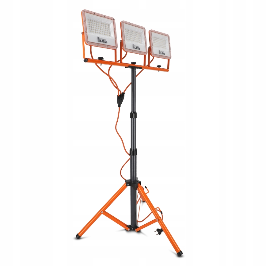 Projecteur LED avec trépied 3xLED/50W/230V 4500K IP65 orange