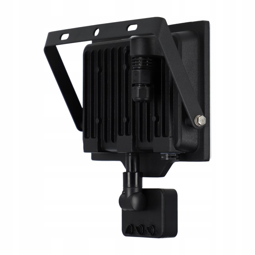 Projecteur LED d'extérieur avec détecteur de mouvement, 50 W, 230 V, 4500 K, IP65, noir