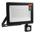 Projecteur LED d'extérieur avec détecteur de mouvement et capteur crépusculaire LED/100W/230V 4500K IP65 noir