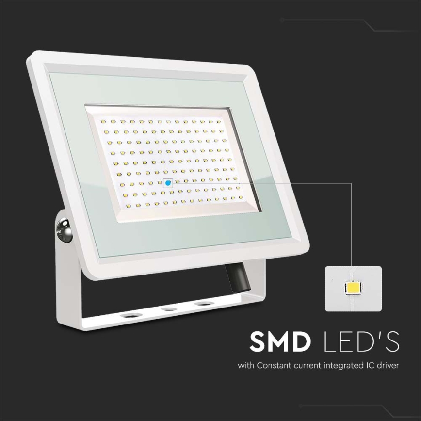 Projecteur LED d'extérieur LED/200W/230V 4000K IP65 blanc