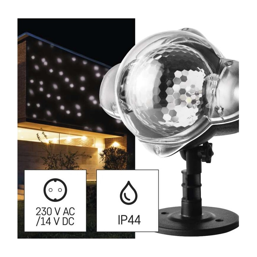 Projecteur LED d'extérieur pour Noël LED/4W/230V IP44 blanc froid