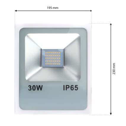 Projecteur LED LED/30W/230V IP65 4000K