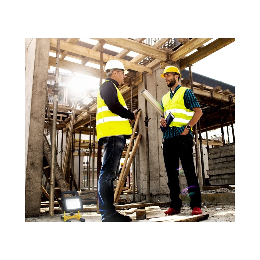 Projecteur LED portable à intensité réglable TIGRA LED/20W/3,7V 4000K IP54 4400 mAh noir/jaune