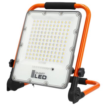 Projecteur LED rechargeable avec trépied LED/100W/3,2V 5000K 5000 mAh IP65 orange