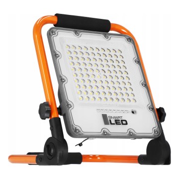 Projecteur LED rechargeable avec trépied — 50 W / 3,2 V / 4500 K / 5000 mAh / IP65 — orange
