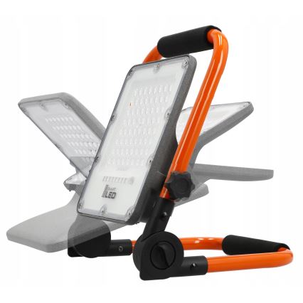 Projecteur LED rechargeable avec trépied — 50 W / 3,2 V / 4500 K / 5000 mAh / IP65 — orange