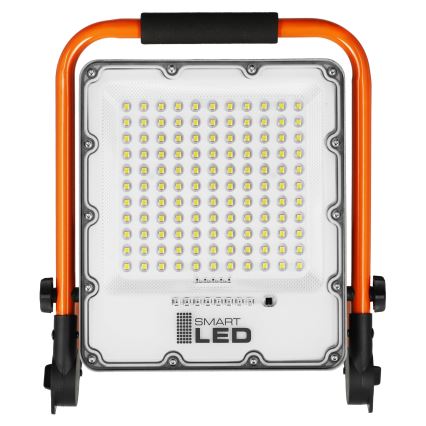 Projecteur LED rechargeable avec trépied — 50 W / 3,2 V / 4500 K / 5000 mAh / IP65 — orange