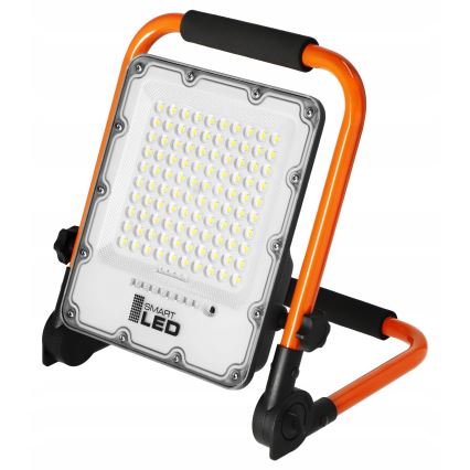 Projecteur LED rechargeable avec trépied — 50 W / 3,2 V / 4500 K / 5000 mAh / IP65 — orange