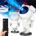 Projecteur LED RGB 5W/5V en forme d'astronaute avec télécommande