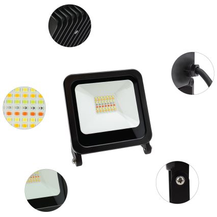 Projecteur LED RVBW à intensité variable LED/24W/230V Wi-Fi IP65