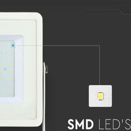 Projecteur LED SAMSUNG CHIP LED/100W/230V 4000K IP65 blanc