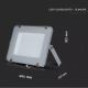 Projecteur LED SAMSUNG CHIP LED/150W/230V 6400K IP65 gris