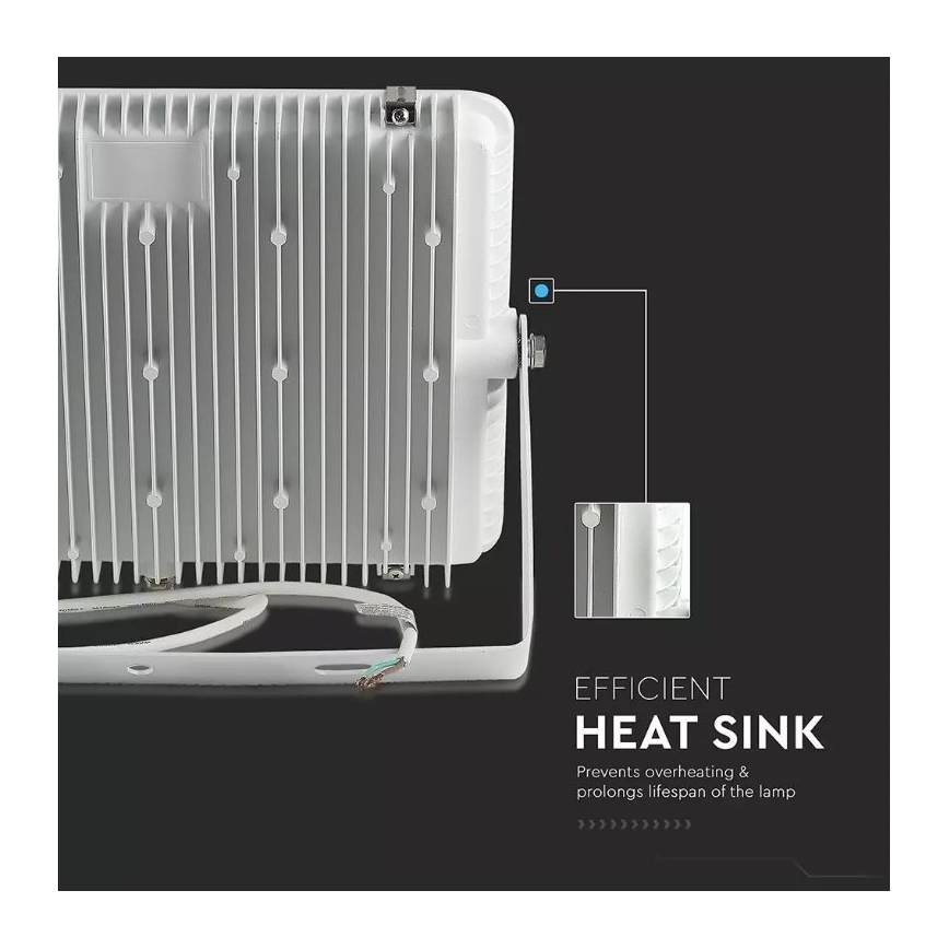 Projecteur LED SAMSUNG CHIP LED/300W/230V 6400K IP65 blanc