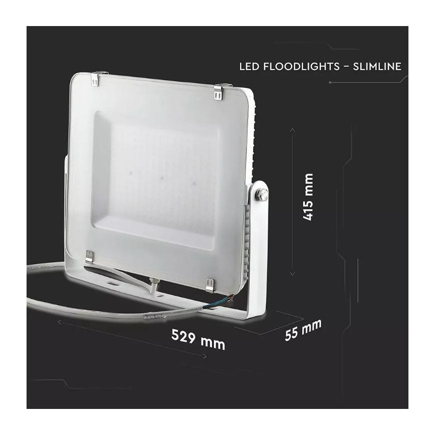 Projecteur LED SAMSUNG CHIP LED/300W/230V 6400K IP65 blanc