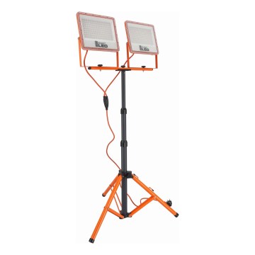 Projecteur LED sur pied 2xLED/100W/230V 4500K IP65 orange