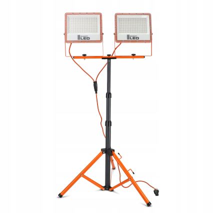 Projecteur LED sur pied 2xLED/100W/230V 4500K IP65 orange