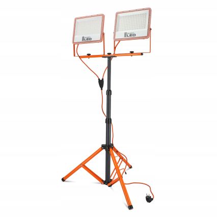 Projecteur LED sur pied 2xLED/100W/230V 4500K IP65 orange