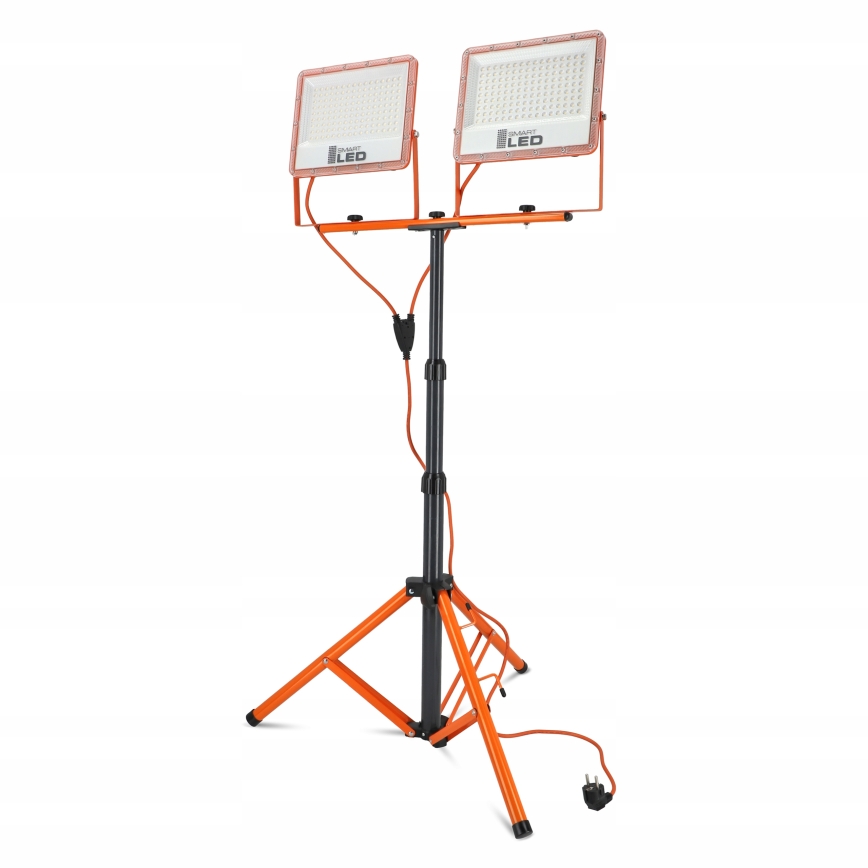 Projecteur LED sur pied 2xLED/100W/230V 4500K IP65 orange
