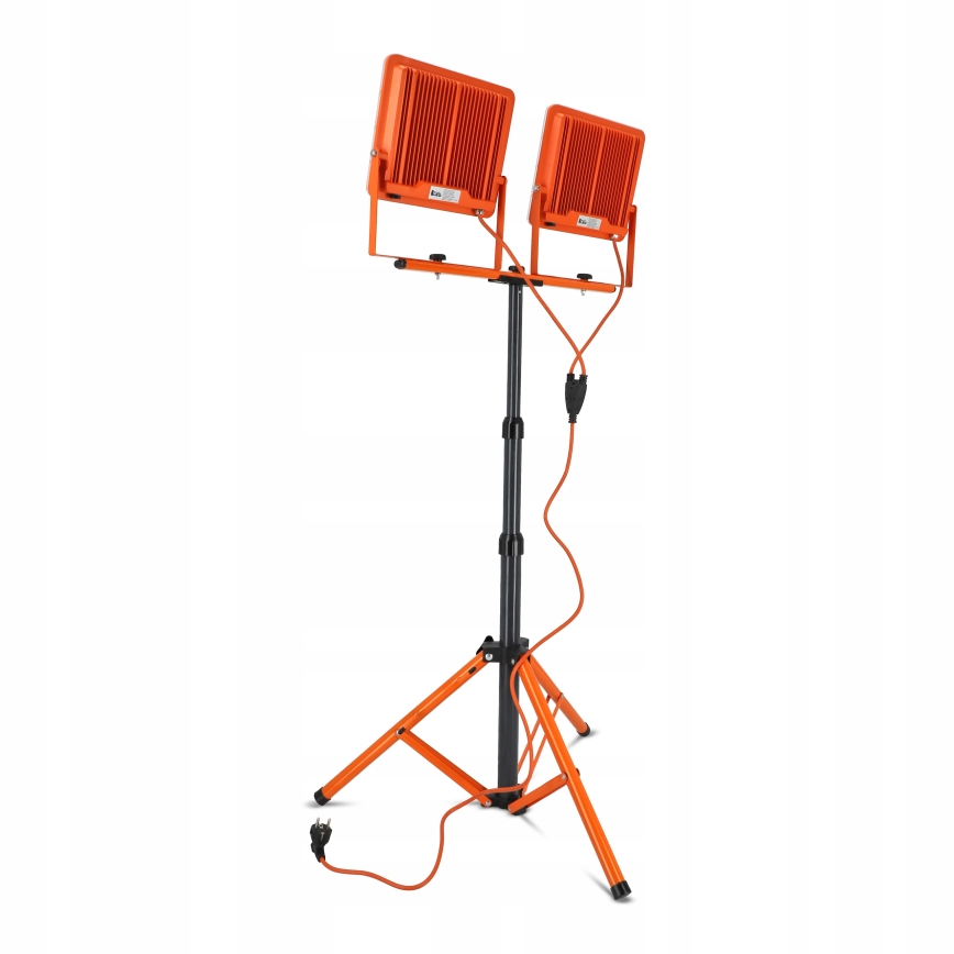 Projecteur LED sur pied 2xLED/100W/230V 4500K IP65 orange